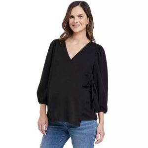 3/4 Sleeve Wrap Maternity Top  Isabel Maternity by Ingrid & Isabel